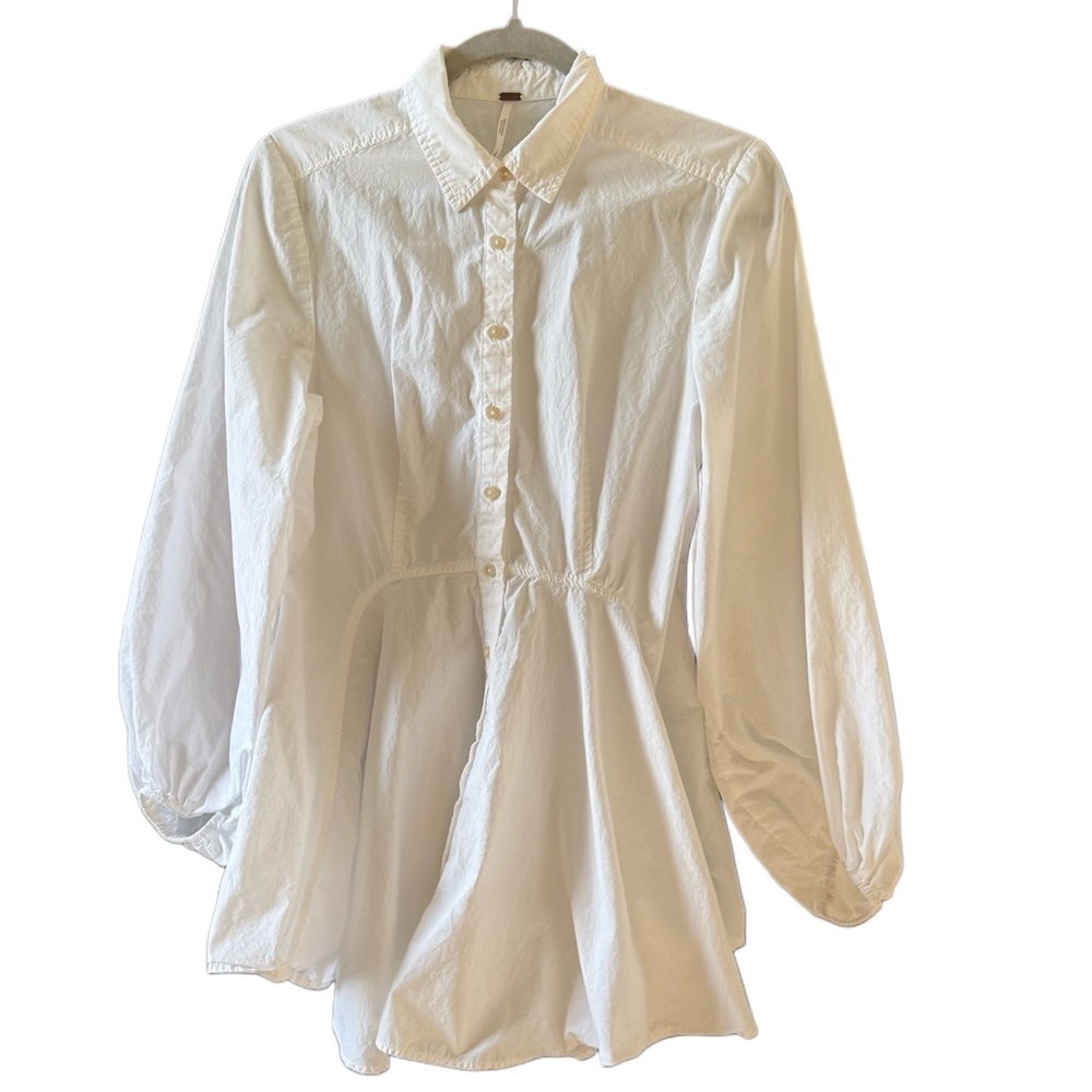 FREE PEOPLE All The Time New Tunic White
Peplum Top - Picture 4 of 7